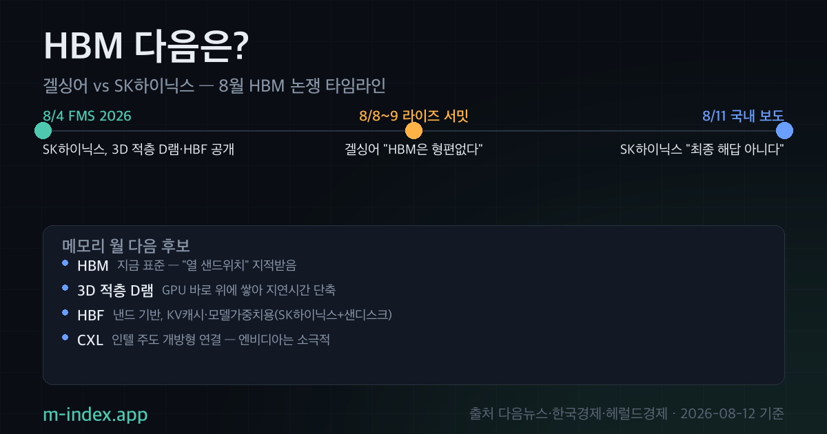 겔싱어의 HBM 혹평에 SK하이닉스는 반박 대신 동의를 택했습니다 리포트 표지